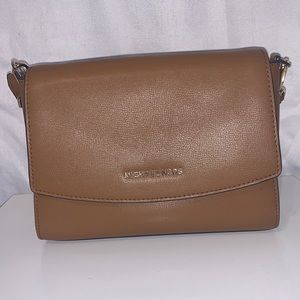 Michael Kors Ellis Medium Flap Messenger Bag Brown